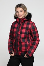Mountain Warehouse Distance Women's Recycled Ski Jacket Ladies Padded Zip Coat