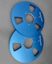 One Pair Blue Technics 10.5'' 1/4'' TAPE REEL TO REEL TAPE Recorders RS 1500