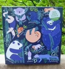 NEW SEALED MUDPUPPY 500 PIECE JIGSAW-TREE-DWELLING SLOWPOKES