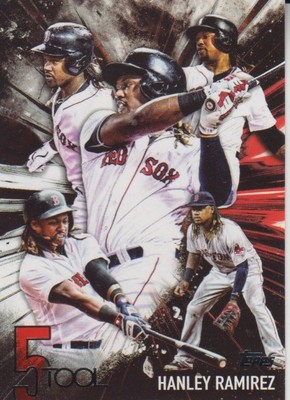 2017 Topps Five 5 Tool Insert # 5T-34 HANLEY RAMIREZ Boston Red Sox