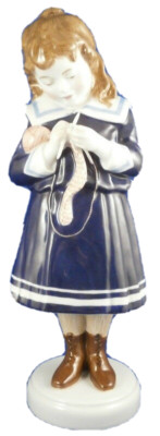 Art Nouveau Jugendstil KPM Berlin Porcelain Girl Figurine Figure Porzellan Figur