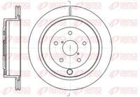 Remsa 2X Bremsscheibe Hinten Ø320 Mm BelüFtet FüR Subaru Tribeca B9 3.0 3.6