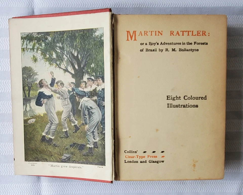 C. 1900 Edition Martin Rattler, a Boy's Adventures in Brazil Arts & Crafts Cover - Image 3 of 3