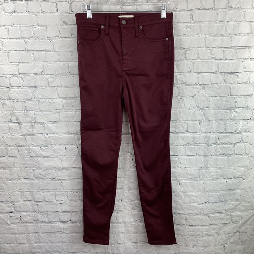 High Rise Skinny Sateen Jeans-Size 