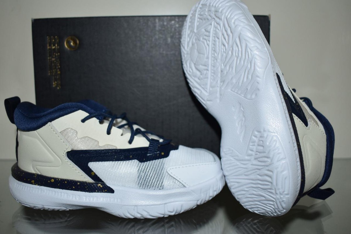 Jordan ZION Toddler Basketball Shoes DC2023 241 Fossil/Midnight