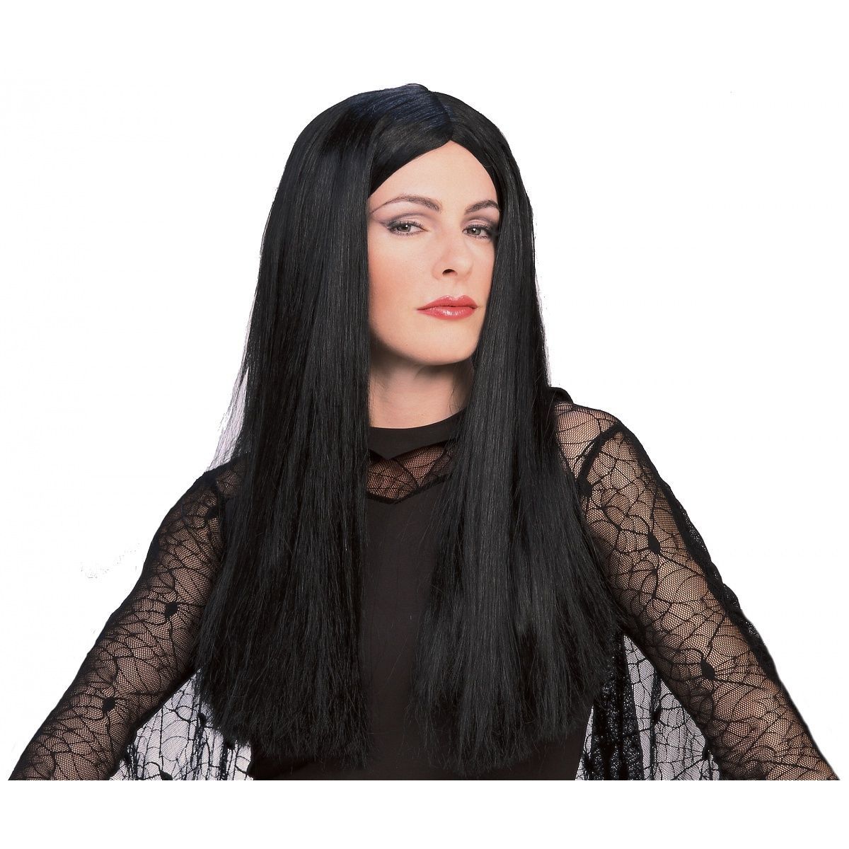 Morticia Wig Addams Family Womens Black Long Hair Costume | eBay display picture 2