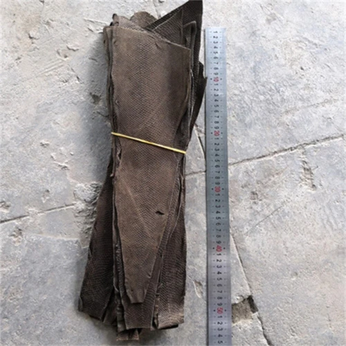 2xGenuine Salmon Fish Skin Leather Salmon Fish Hide Material Leather Craft Pelt - Picture 19 of 43