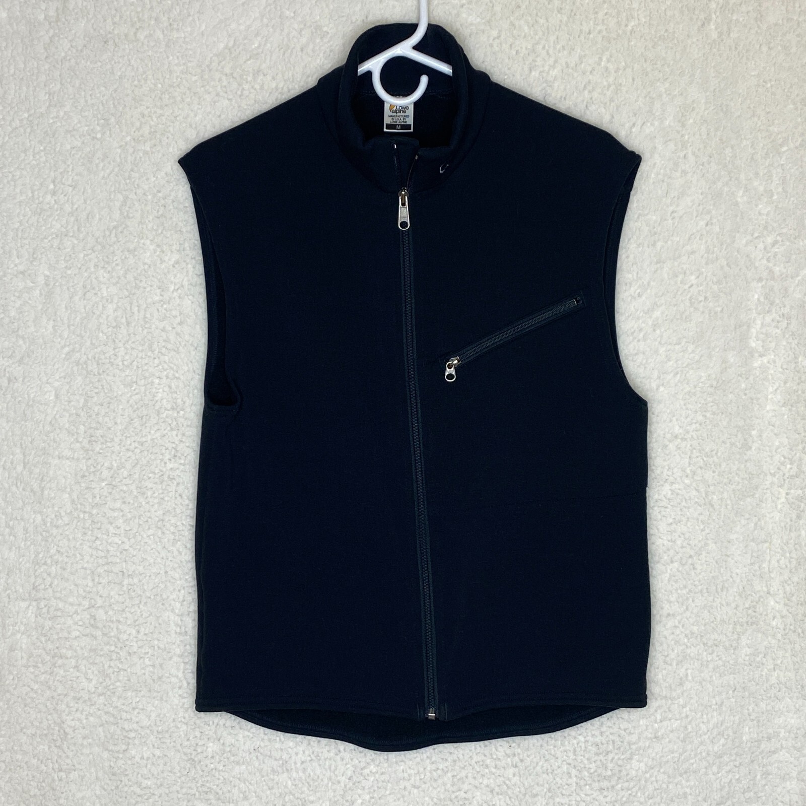 ARC'TERYX Gilet donna pile Lowe Alpine taglia M vintage Polartec nero sottile leggero