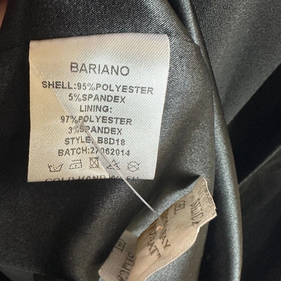 Vestido Bariano Mujer 12 Negro Estampado Cocodrilo Espalda Corredora Maxi Elástico Foto 4 de 4