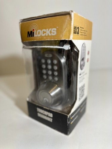 MiLocks DF-01SN Electronic Keyless Entry Touchpad Deadbolt Door Lock - NEW - Picture 3 of 4