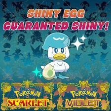 QUAXLY POKEMON SCARLET VIOLET ✨ SHINY EGG 6 IV ✨ CUSTOM AVAILABLE ✨