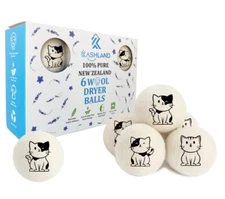 Organic Wool Dryer Balls: Eco-Friendly & Chemical-Free | 6-Pack XL Dryer Balls