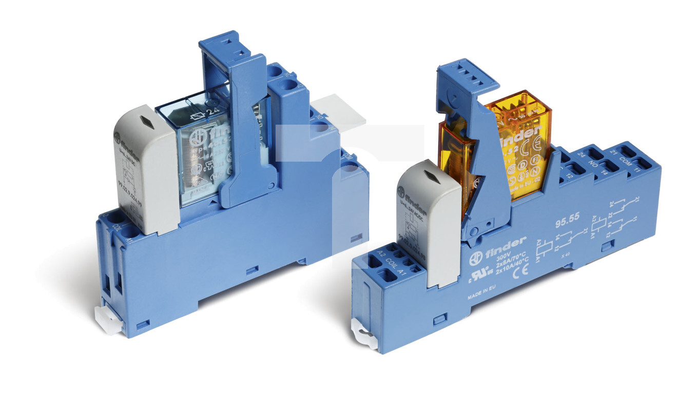 Relay coupling module 15.8mm, 2P 8A 24V DC, AgNi contacts, screw terminal /T2UK