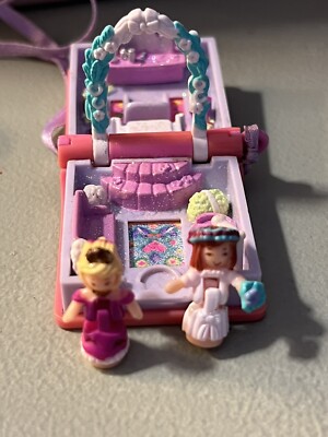 Bluebird Polly Pocket, Mini Buch Hochzeit Glitter Wedding Locket 1995