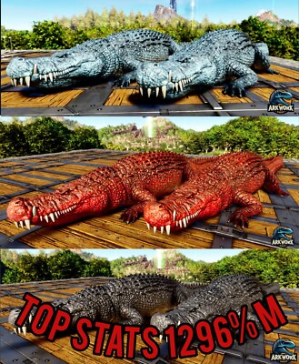 ARK Survival Ascended Deinosuchus NEW TOP STATS PVE PS5/XBOX/PC