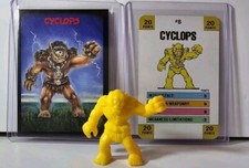 90's Monster In My Pocket Cyclops 8 Series 1 Yellow With Cards 