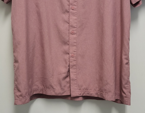 Costa Mens Shirt Button Up 2XL Short Sleeve Zip Pocket - Picture 3 of 18