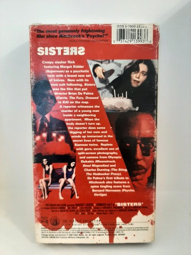 Sisters (VHS, 2000) Horror Brian De Palma Tested - Picture 3 of 7