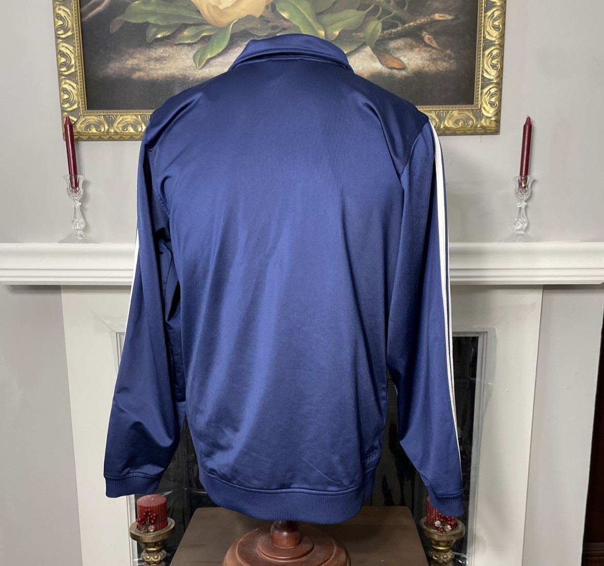 Adidas Track Full Zip Polyester Jacket Small - image 4