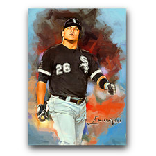 Avisail Garcia Art Card Limited 13/50 Edward Vela Signed (Chicago White Sox)
