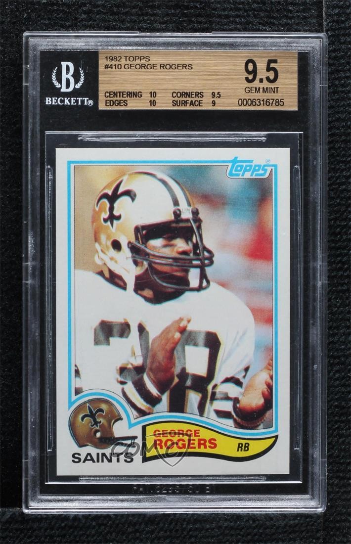 1982 Topps George Rogers #410 BGS 9.5 GEM MINT 1m2q