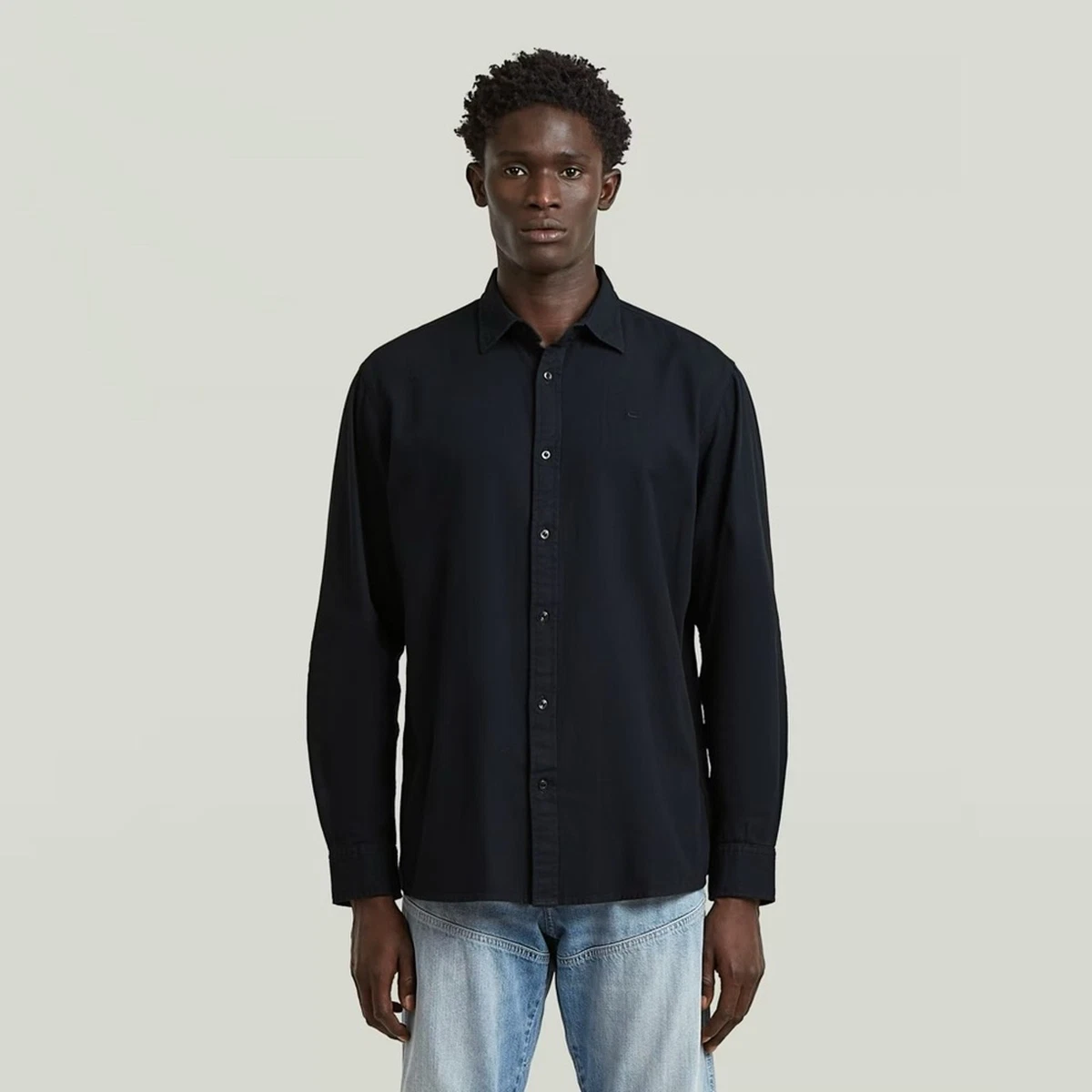 g star raw dress shirts G-Star Raw UNIFORM SLIM SHIRT L\S White - Fast delivery | Spartoo Europe !