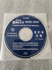 Genuine Canon EOS Rebel T3 EOS 1100D Camera Instruction Manual CD-ROM CT1-7194-0