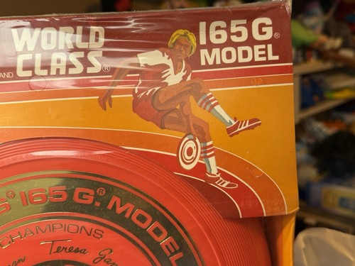 Wham-o Frisbee World Class 165 Gram 80C mold Scott Zimmerman Teresa Gaman nos - Picture 3 of 11