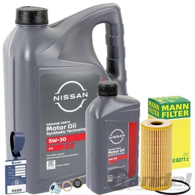 MANN FILTER ÖLFILTER+OE NISSAN 5W30 C4 passend für NISSAN QASHQAI 2 X-TRAIL 3