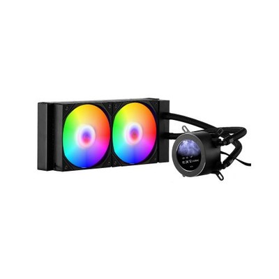 CPU Liquid Cooler, AIO CPU Water Cooler - 120mm PWN Fans & Pump, Customizable Bl