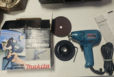 #ad #ad Makita GV5000 5quot; Disc Sander 125mm Electric Sander w Box amp; Accessories Tested $89.99
