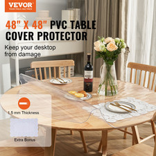 Clear Table Cover Protector, Dining Room Table