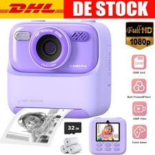 Instant Camera Kid Instant Print Camera with 3 Rolls Print Paper for Girls Boys