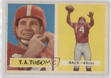 1957 Topps YA Tittle #30 HOF 16ez