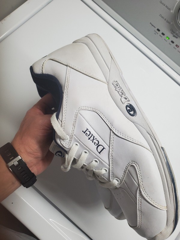 Dexter Men's White Lace-Up Bowling Shoes - Bowling Sport Shoes