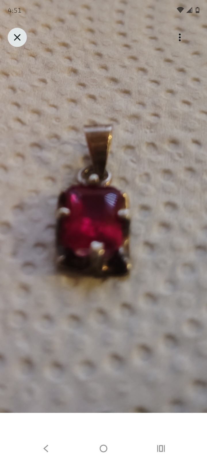 Sterling Silver/Ruby Pendant - image 3