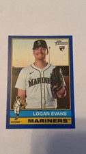 Topps 2025 Heritage High Number Logan Evans #556 Seattle Mariners Rookie
