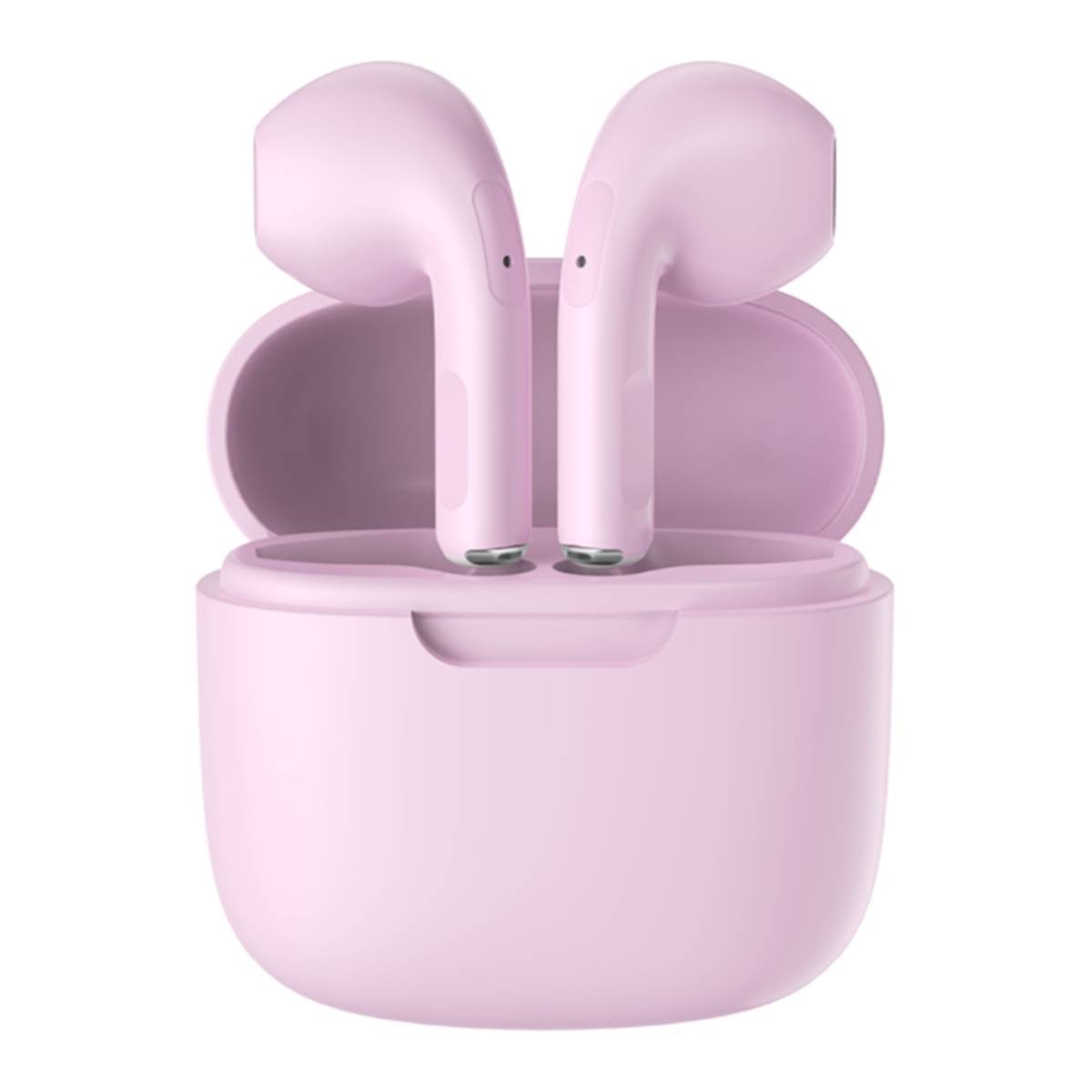 Écouteurs Bluetooth 5.3 rose BigBen boîtier de charge compact