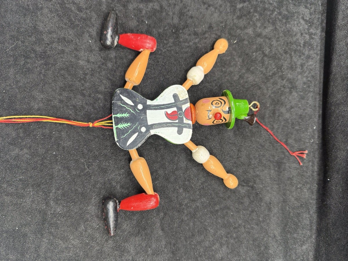 Wooden Pull String Jumping Jack Toy, Hampelmann, Taiwan | eBay