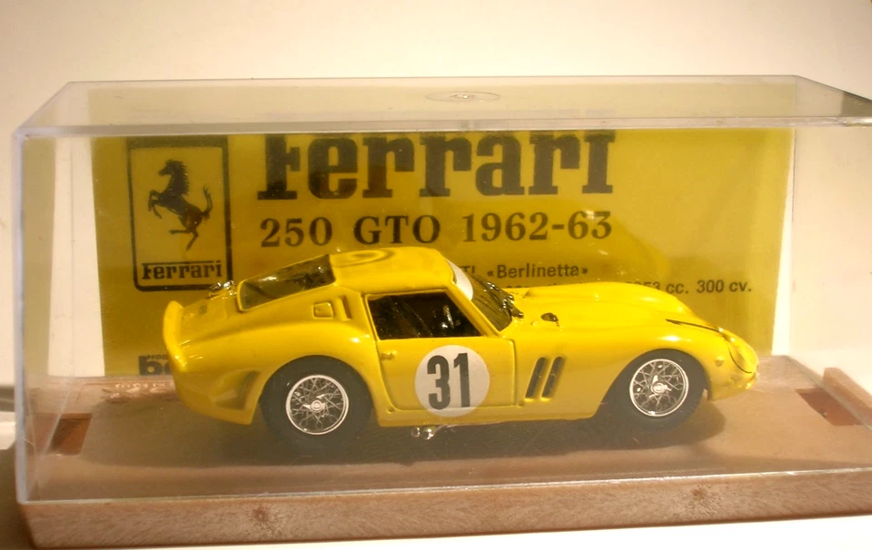 FERRARI 250 GTO rally Spa 1965 1/43 in vetrinetta Box Bang Best Berlinetta  275 - Immagine 4 di 4