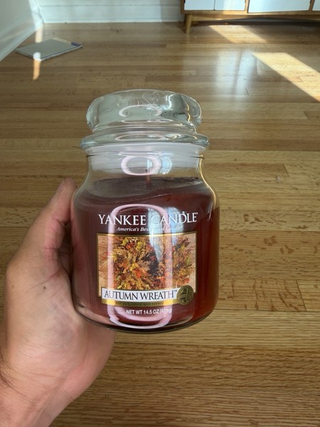 Yankee Candle Autumn Wreath 14,5 OZ tarro vela