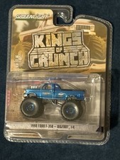 GREENLIGHT Kings of Crunch🔥Bigfoot #4 Ford F350 🔥CHROME CHASE💥METALLIC BLUE💥