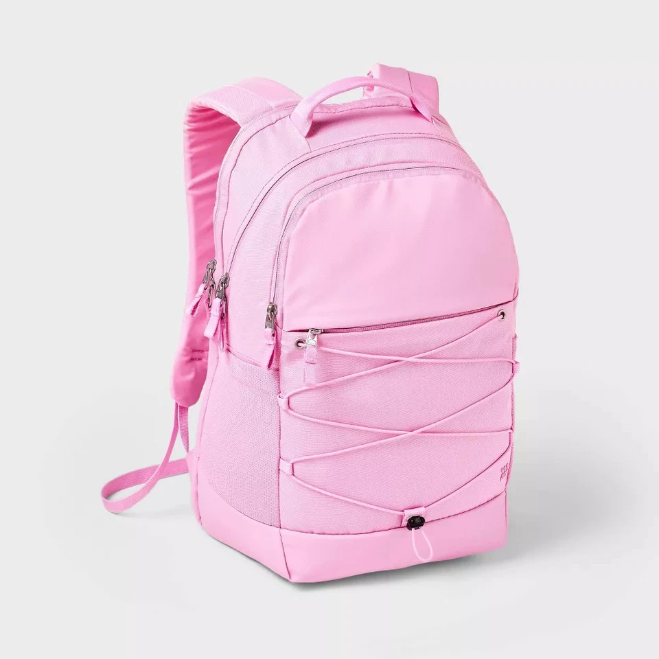 21L Sporty Backpack - All In Motion Pink: Water-Resistant, School Ready
