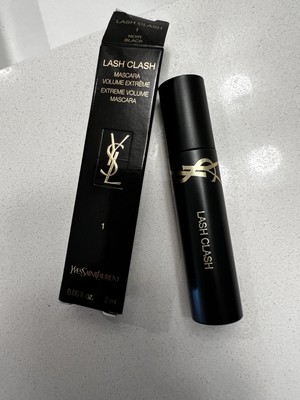 YSL LASH CLASH MASCARA EXTREME VOLUME NOIR BLACK 0.06 FL OZ / 2 ML NEW