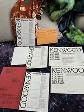 Kenwood KDC-4015 KDC-415S KDC-315S KDC-215S KDC-35MR Original Instruction Manual