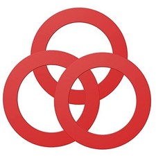 Flush Valve Seal for Mansfield, 3 Pack Upgraded Silicone Material Red 3 Pack