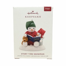 2019 Hallmark Keepsake Story Time Snowman Ornament - The Night before Christmas