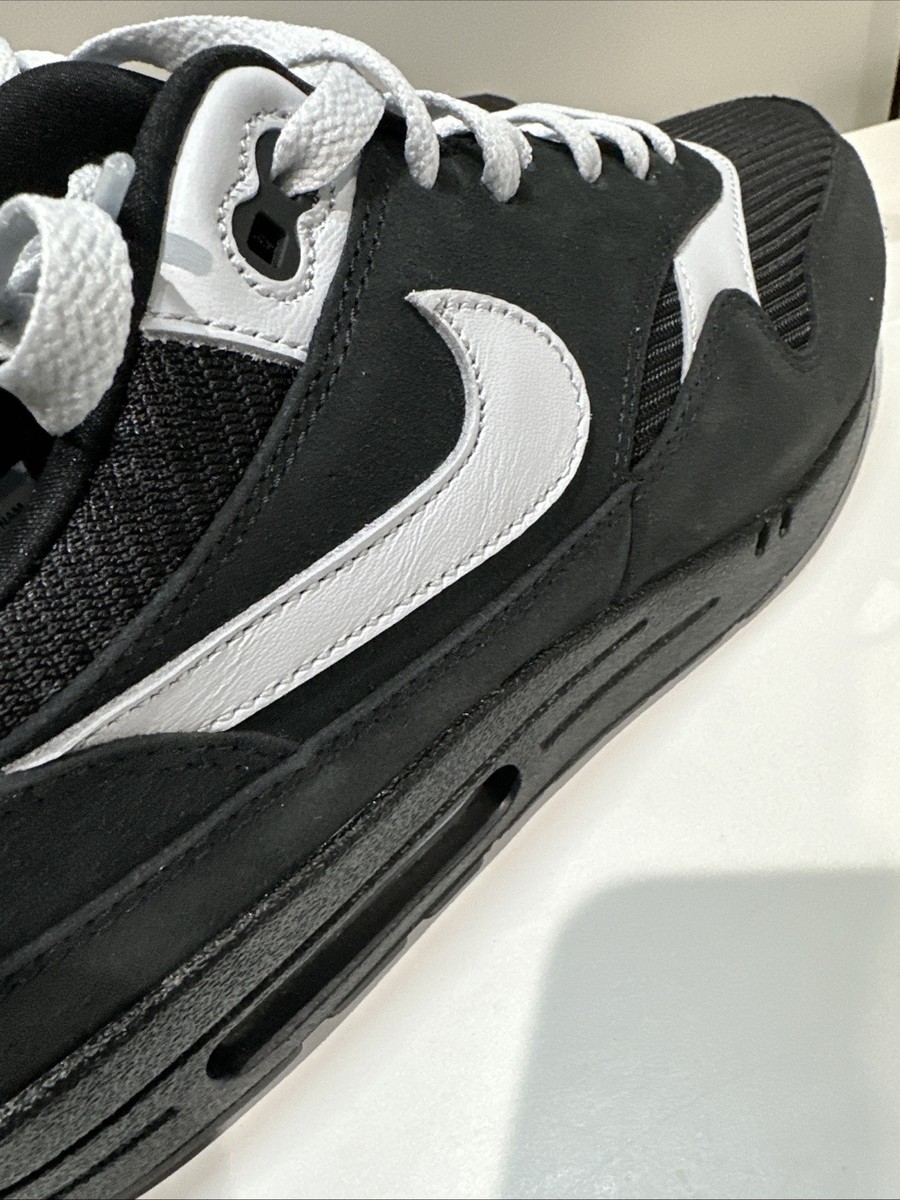 Nike Air Max 1 Nike By You Black Gray FQ8790 900 Womens 12.5 / Mens 11 Nike By You Air Max 1 Black FQ8790-900 Women Size 13.5 / Men  main image 3