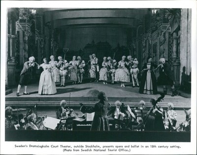 1977 Photo Sweden Drottningholm Court Theater Opera Ballet Dance 8x10
