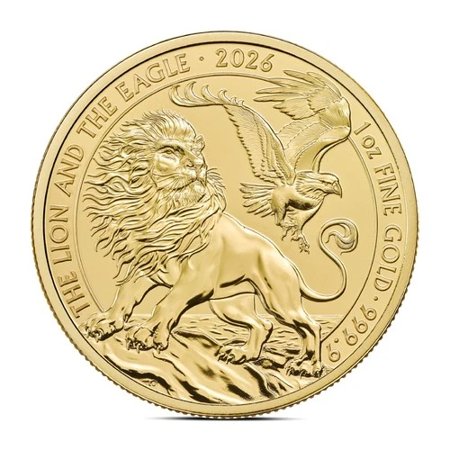 2026 1 oz British Lion and American Eagle Gold Coin (BU)